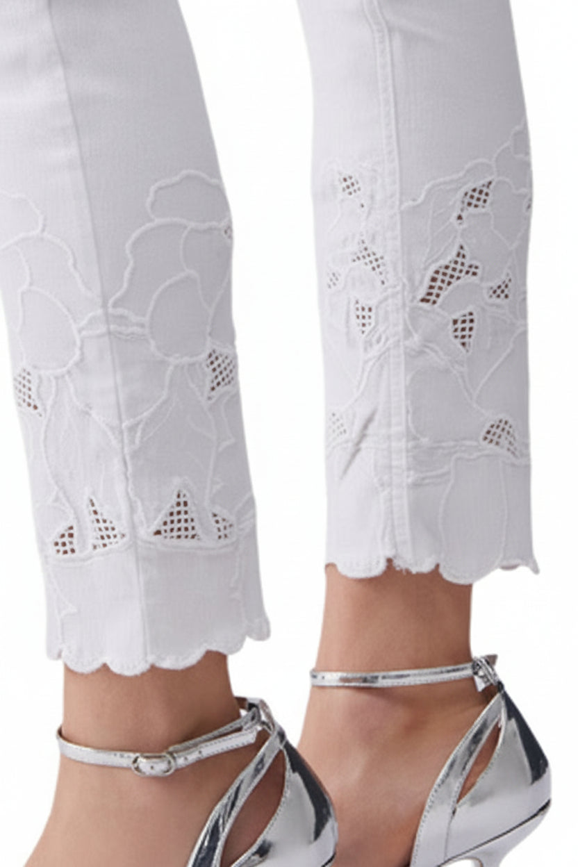 Jeans Donna Liu Jo Bianchi con Zip e Bottone