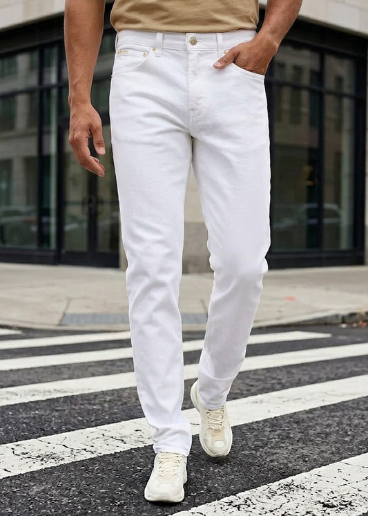 Jeans Uomo Calvin Klein Jeans Bianchi in Cotone