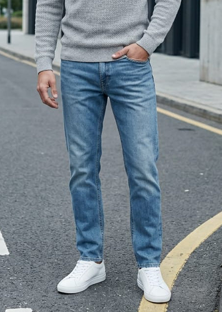 Jeans Uomo Levi's Blu con Chiusura a Bottoni