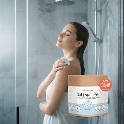 Mousse Doccia 3in1 Cotton – Detergente, Scrub & Lozione 250g
