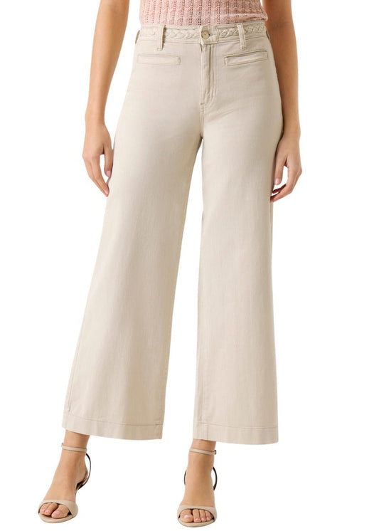 Pantaloni Donna Guess Beige Crop in Denim