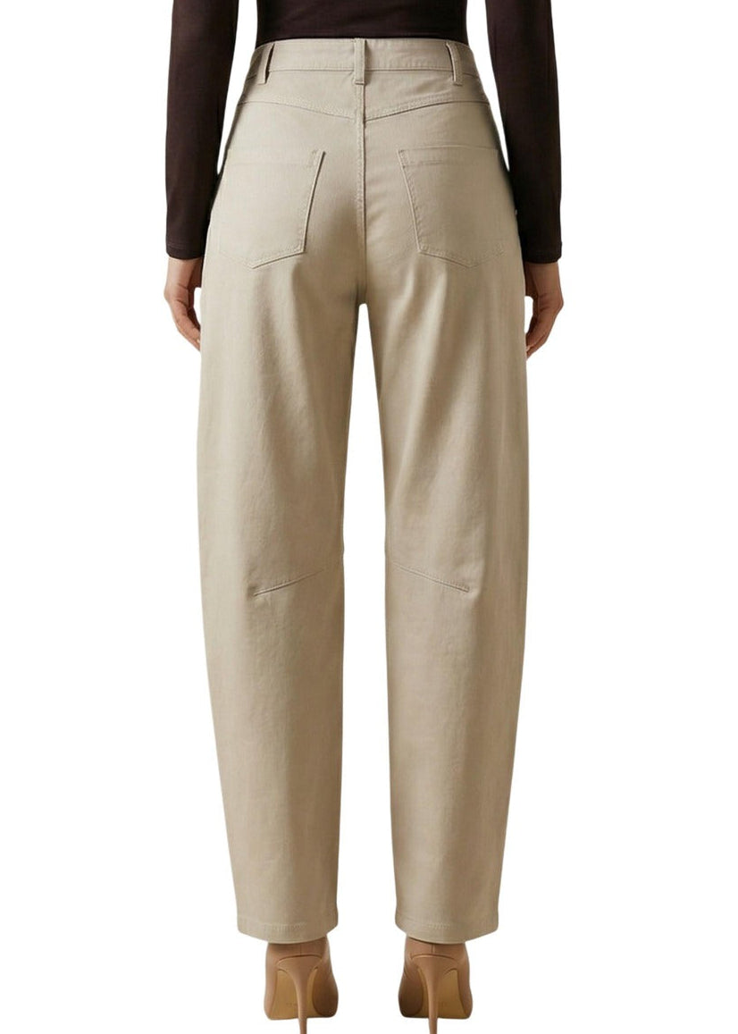 Pantaloni Donna I Am Beige in Cotone