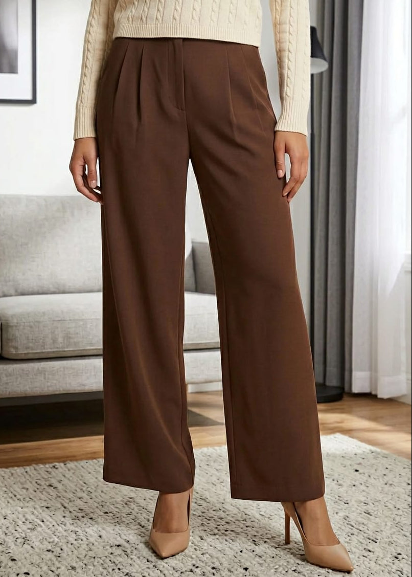 Pantaloni Donna Only Marroni Essential