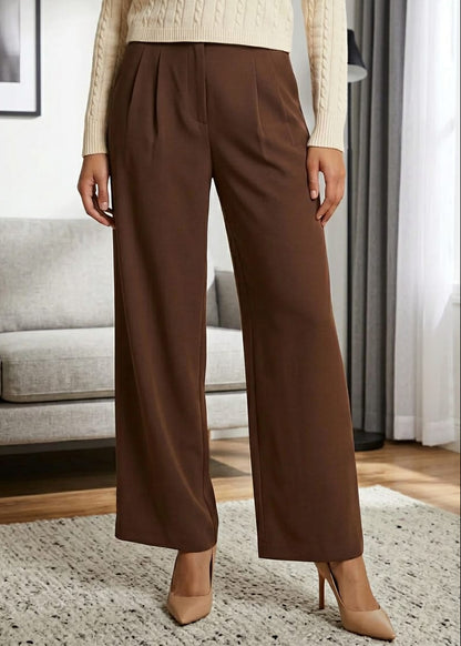 Pantaloni Donna Only Marroni Essential