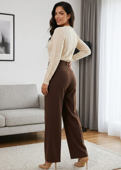 Pantaloni Donna Only Marroni Essential