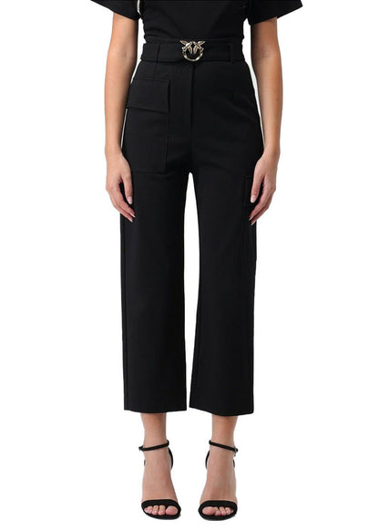 Pantaloni Donna Pinko Neri con Tasche Multiple