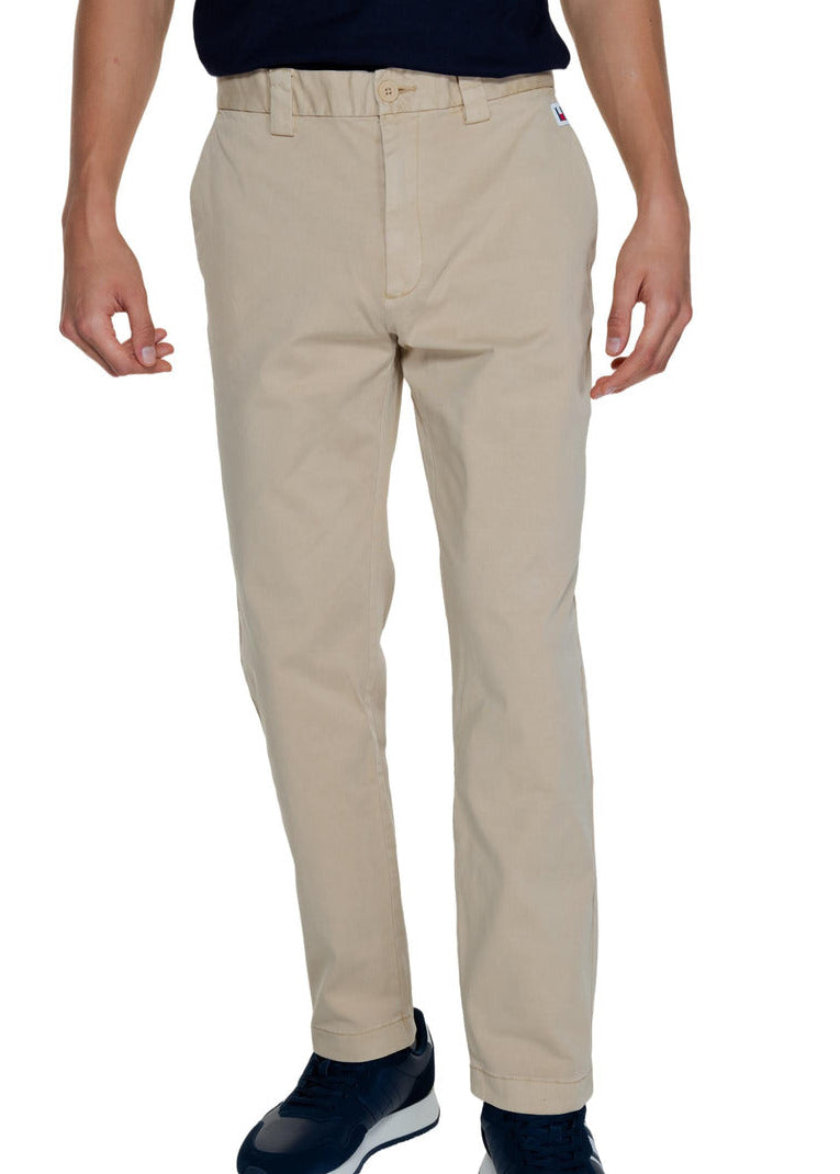 Pantaloni Uomo Tommy Hilfiger Jeans Oro in Cotone Stretch