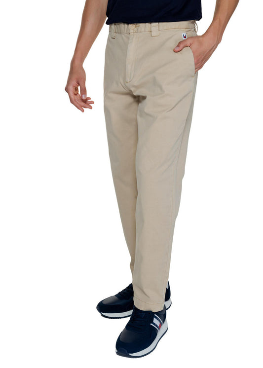 Pantaloni Uomo Tommy Hilfiger Jeans Oro in Cotone Stretch