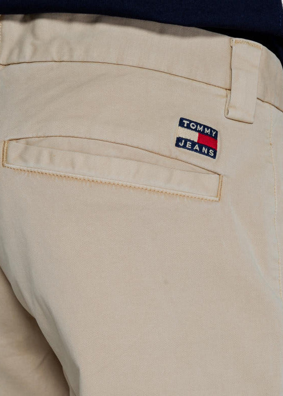 Pantaloni Uomo Tommy Hilfiger Jeans Oro in Cotone Stretch