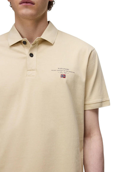 Polo Uomo Napapijri Gialla in Cotone