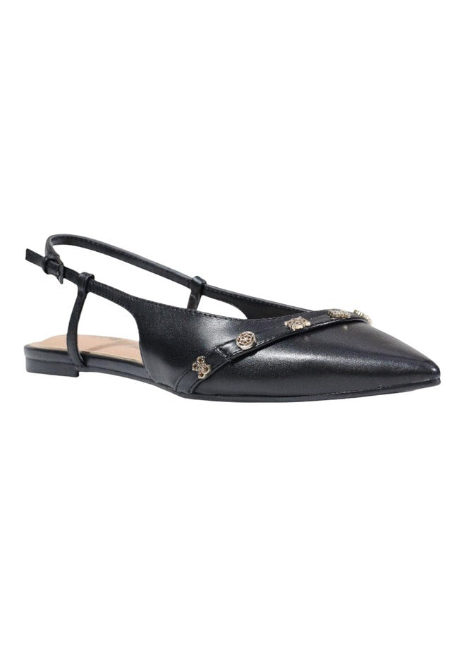 Scarpe Basse Donna Guess Nere a Punta con Fibbia