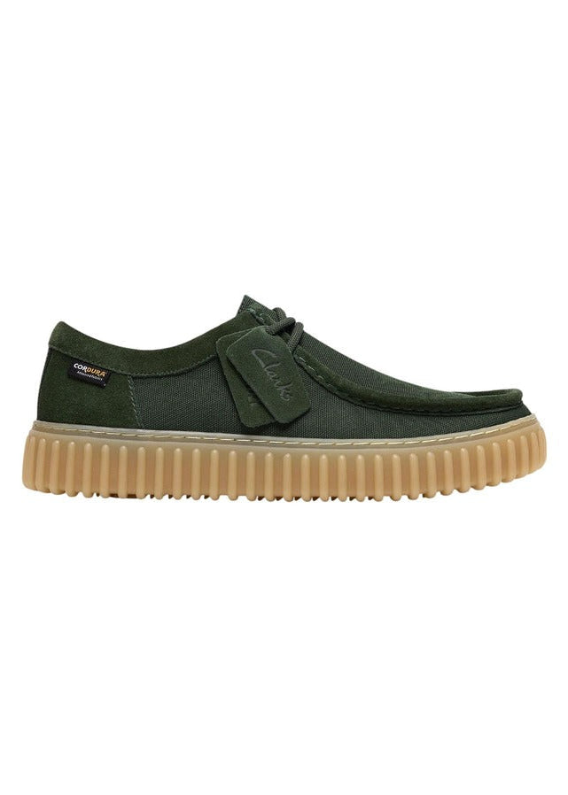 Scarpe Basse Uomo Clarks Verdi con Lacci