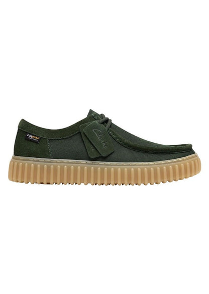 Scarpe Basse Uomo Clarks Verdi con Lacci