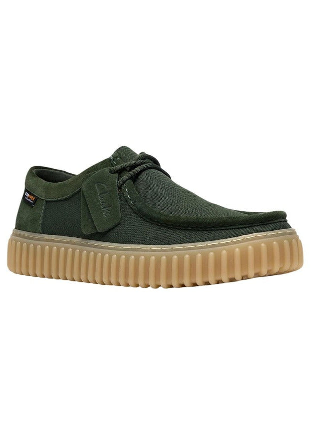 Scarpe Basse Uomo Clarks Verdi con Lacci