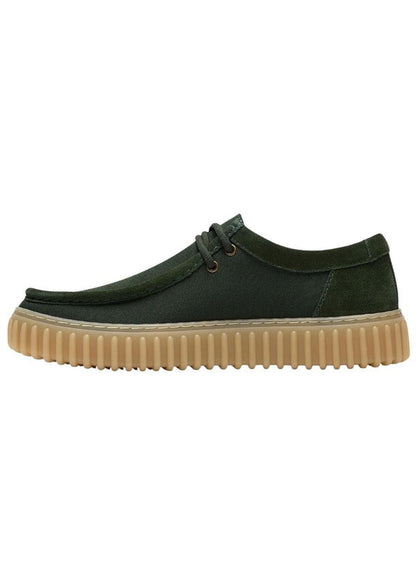 Scarpe Basse Uomo Clarks Verdi con Lacci