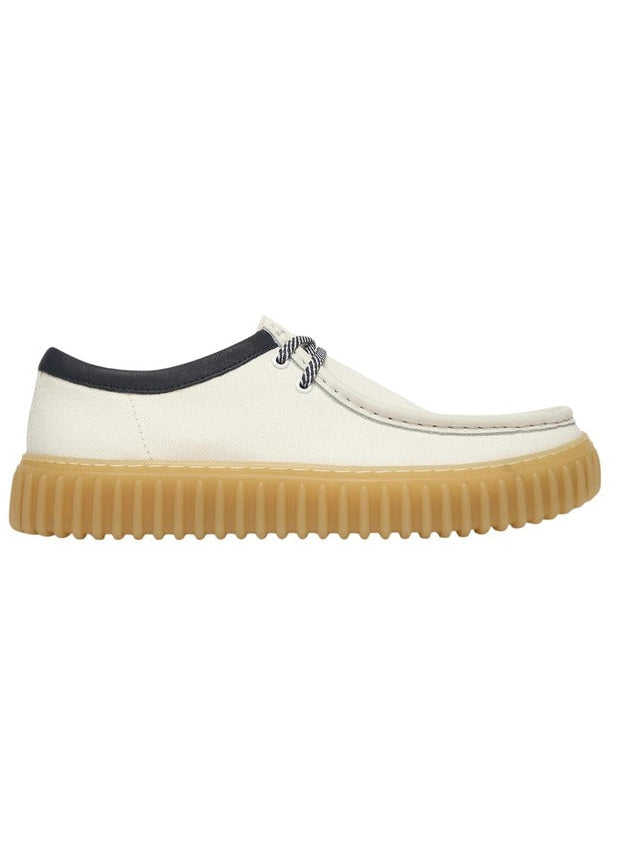 Scarpe Stringate Uomo Clarks Bianche con Lacci