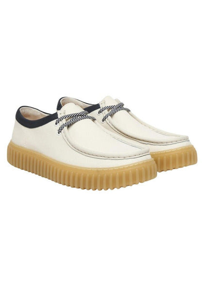 Scarpe Stringate Uomo Clarks Bianche con Lacci