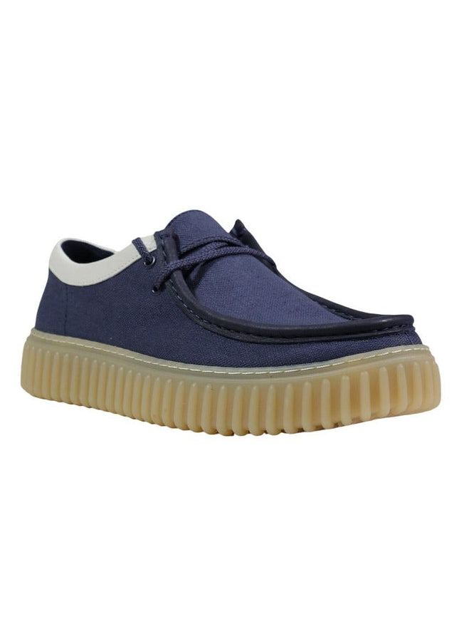 Scarpe Stringate Uomo Clarks Blu con Lacci