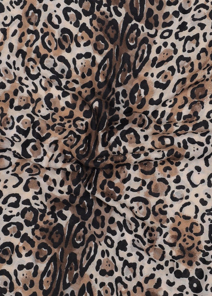 Sciarpa Donna Guess Beige con Fantasia Leopardata
