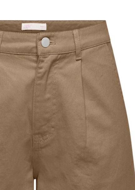 Shorts Donna Jacqueline De Yong Marroni in Cotone
