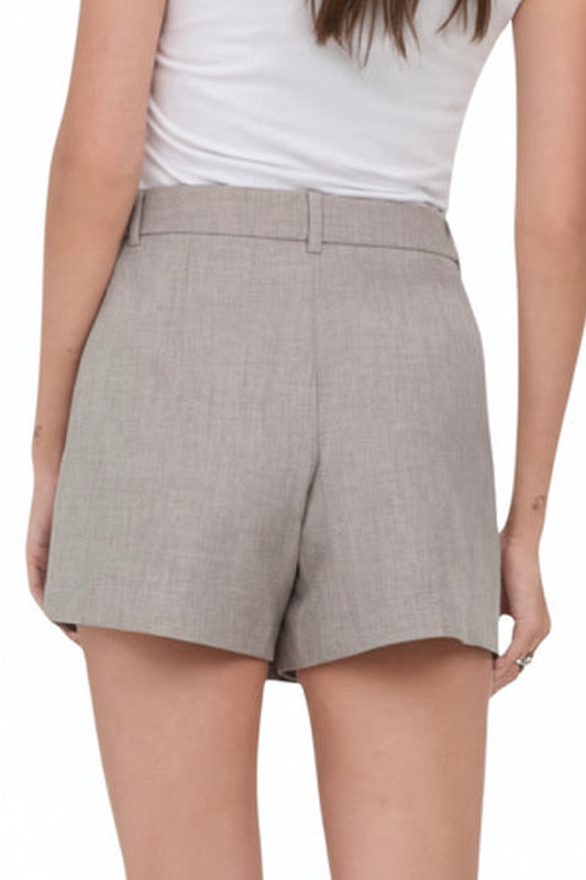 Shorts Donna Only Grigi con Zip