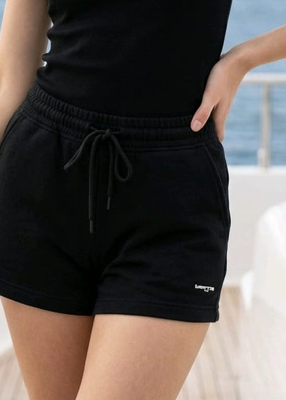 Shorts Donna Tommy Hilfiger Jeans Beige in Cotone Organico