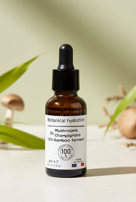 Siero Viso Idratante Naturale con Beta-Glucano 2% e Bambù – Pelle Morbida e Luminosità