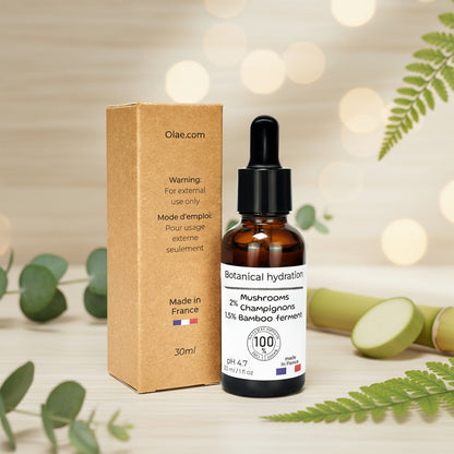 Siero Viso Idratante Naturale con Beta-Glucano 2% e Bambù – Pelle Morbida e Luminosità