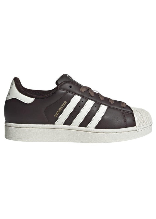 Sneakers Donna Adidas Originals Superstar II Marroni in Pelle