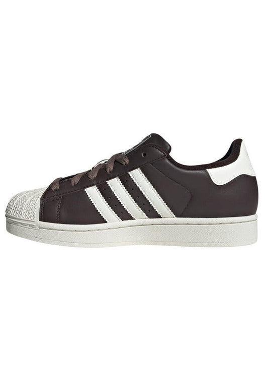Sneakers Donna Adidas Originals Superstar II Marroni in Pelle