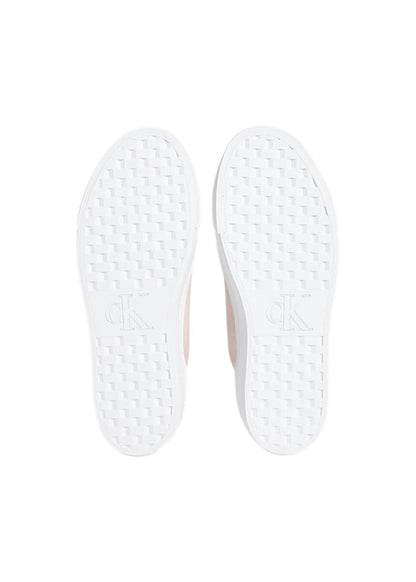 Sneakers Donna Calvin Klein Rosa in Cotone Organico con Plateau