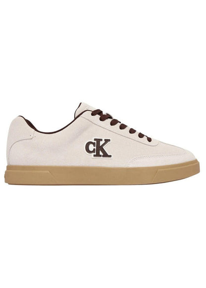 Sneakers Uomo Calvin Klein Bianche in Camoscio