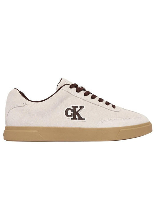 Sneakers Uomo Calvin Klein Bianche in Camoscio