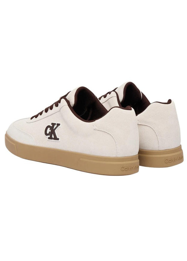 Sneakers Uomo Calvin Klein Bianche in Camoscio