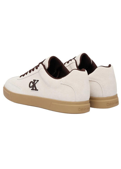 Sneakers Uomo Calvin Klein Bianche in Camoscio