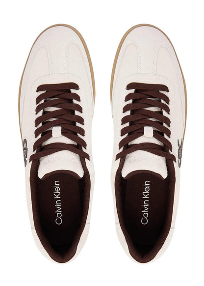 Sneakers Uomo Calvin Klein Bianche in Camoscio