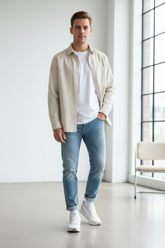 Sneakers_Uomo_Tommy_Hilfiger_Bianche_con_Lacci