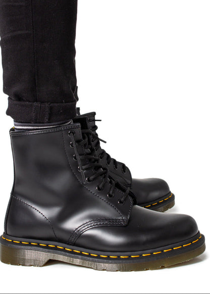 Stivali Uomo Dr. Martens Neri in Pelle con Lacci