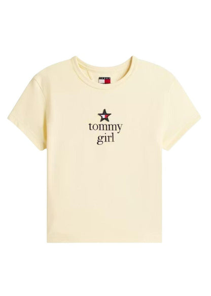 T-Shirt Donna Tommy Hilfiger Jeans Bianca