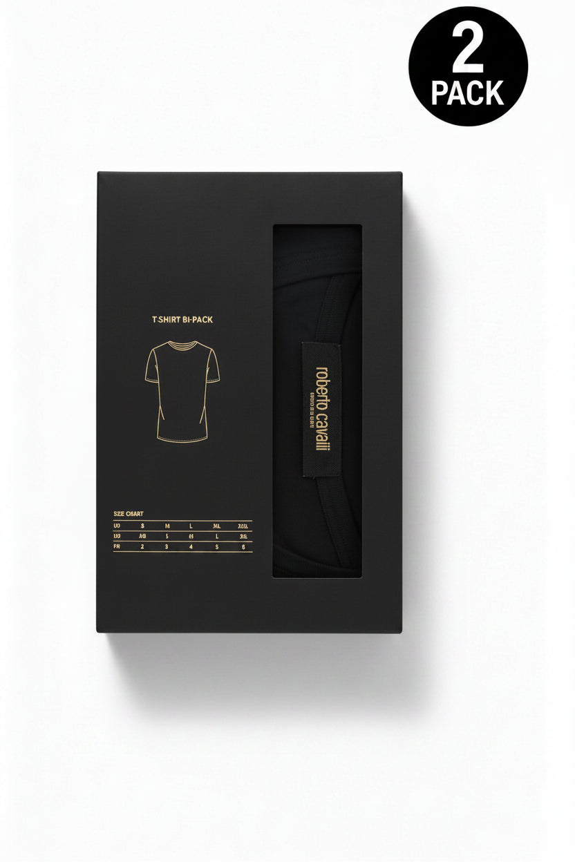 2 T-Shirt Intimo Uomo Roberto Cavalli Underwear