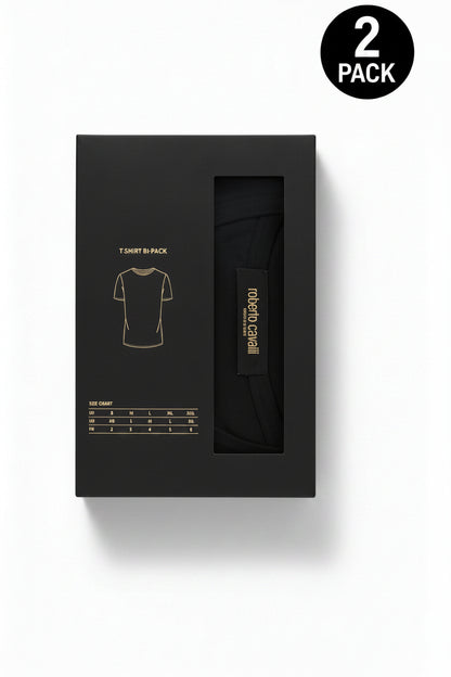 2 T-Shirt Intimo Uomo Roberto Cavalli Underwear