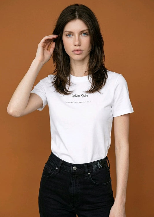 T-shirt Donna Calvin Klein Jeans con Stampa