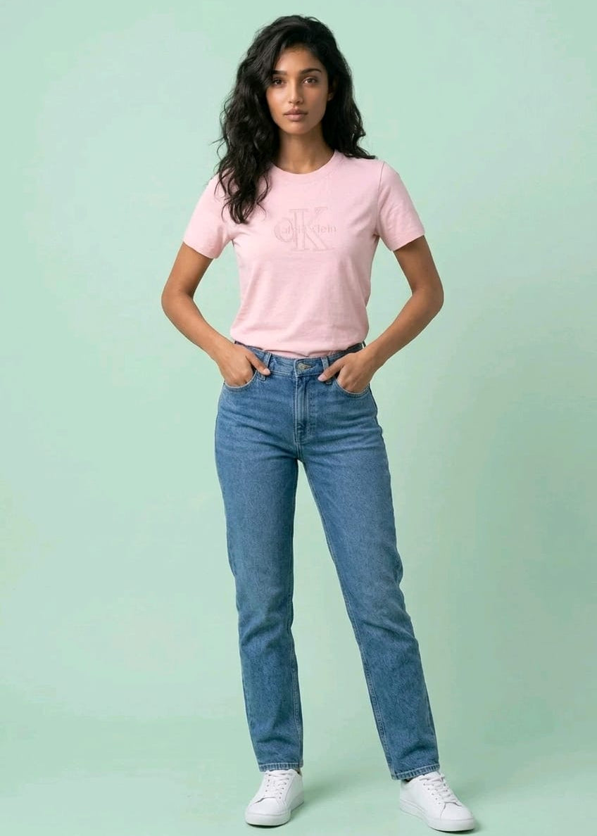 T-shirt Donna Calvin Klein Jeans Maniche Corte