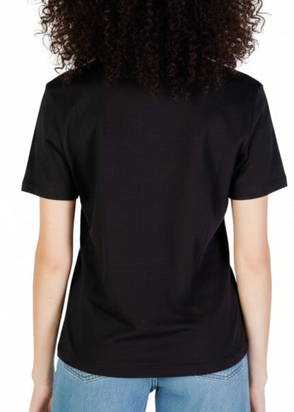 T-Shirt Damen Calvin Klein Jeans Schwarz aus Baumwolle