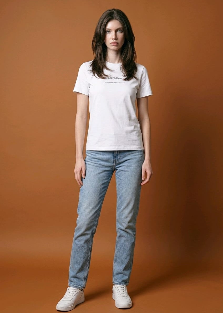 T-shirt Donna Calvin Klein Jeans con Stampa