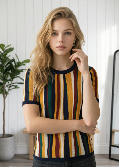T-shirt Donna Desigual a Righe