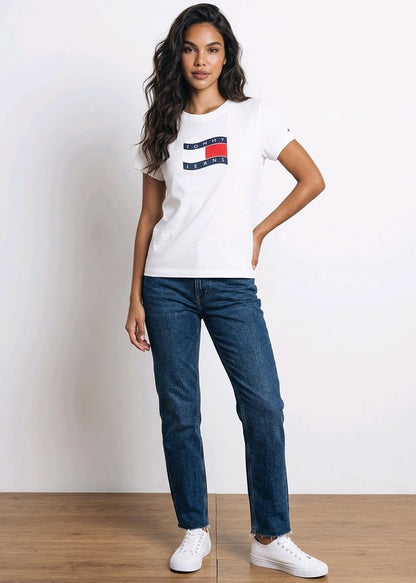 T-shirt Donna Tommy Hilfiger Jeans con Stampa