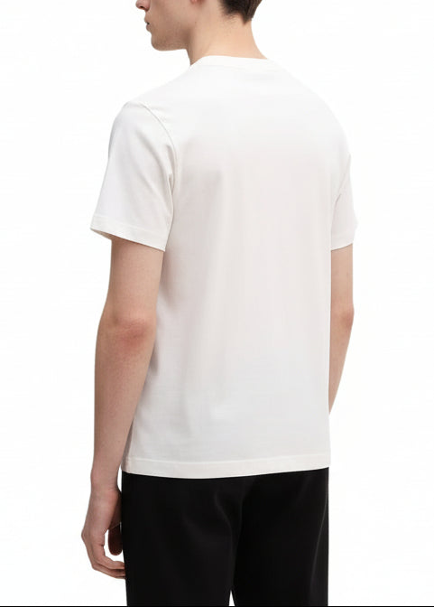 T-shirt Uomo Calvin Klein Jeans Beige in Cotone con Stampa