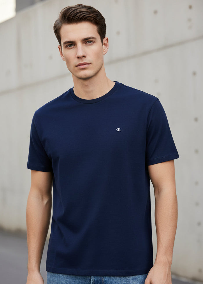 Calvin Klein Jeans T-Shirt für Herren Blau mit Monogramm-Logo