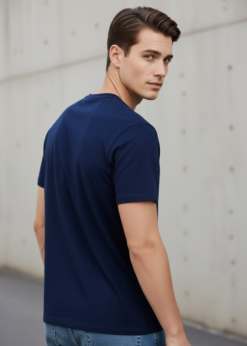 T-shirt Uomo Calvin Klein Jeans Blu con Logo Monogram